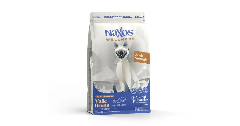Kup online NAXOS CAT STERILIZED - wołowina, bawół i jagnięcina - karma dla kotów sterylizowanych 1,5 kg
