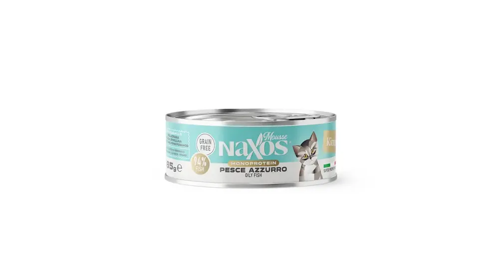 NAXOS CAT KITTEN MONO - ryby oleiste - puszka dla kociąt 85g Wybór klientów
