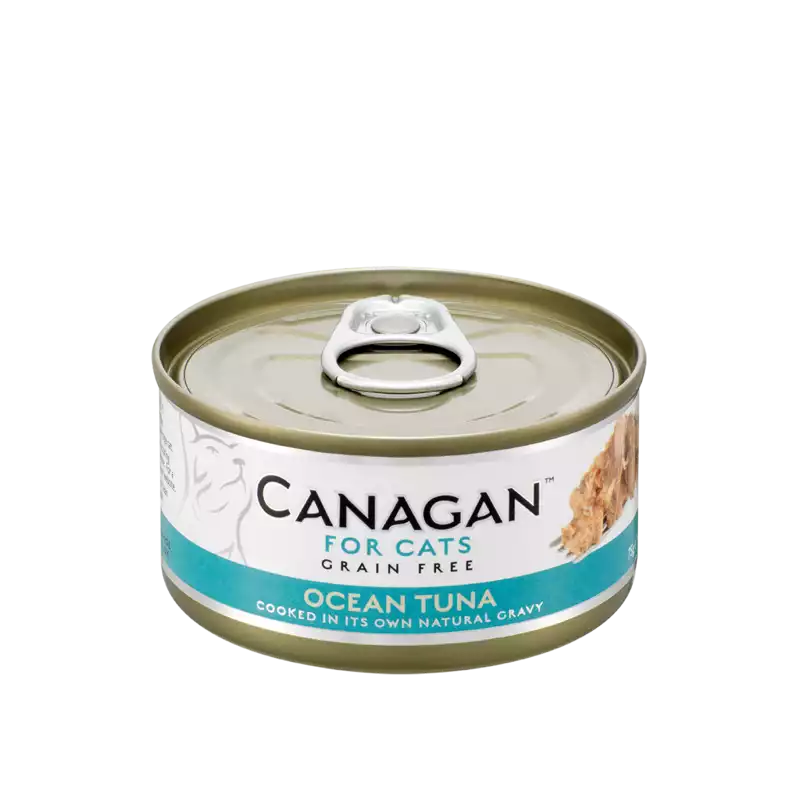 Nowy CANAGAN Ocean Tuna tuńczyk puszka 75g dla kota