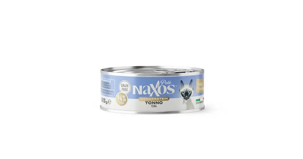 NAXOS CAT STERILIZED MONO - tuńczyk - puszka dla kotów sterylizowanych 85g Ekspresowa dostawa