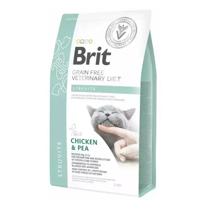 Rabat BRIT Grain-Free Veterinary Diet Struvite sucha karma dla kota 400g, 2kg i 5kg