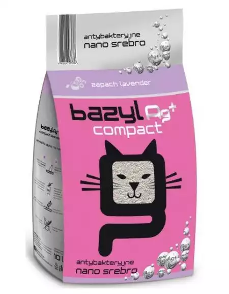 BAZYL Compact Lavender - zapachowy żwirek bentonitowy, zbrylający 5 L Cena promocyjna