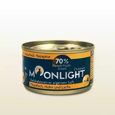 Obniżka ceny MOONLIGHT Dinner Tuńczyk, kurczak i łosoś 80g mokra karma dla kotów