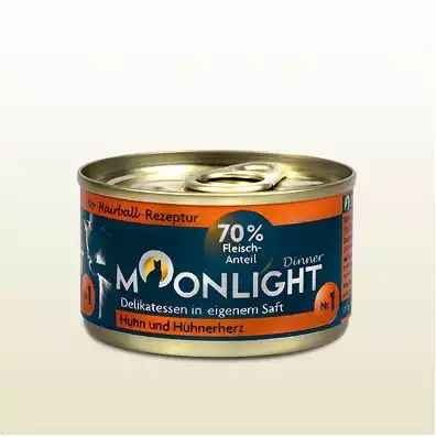 MOONLIGHT Dinner Kurczak i Serca kurczaka 80g mokra karma dla kotów Tani