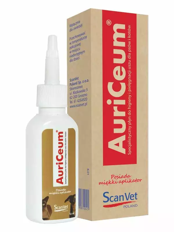 Ostatnia szansa SCANVET Auriceum do uszu dla psa i kota 50ml