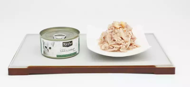 KIT CAT Tuna & Shrimp mokra karma dla kota, puszka 80g Premium