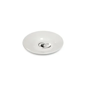 Najlepsza cena Yarro/Moderna Miska ceramiczna dla kota z serduszkiem biała [Y2752]