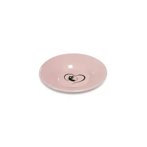 Yarro/Moderna Miska ceramiczna dla kota z serduszkiem różowa [Y2751] Hit cenowy
