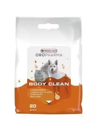 Ostatnie sztuki OROPHARMA Body Clean Cats & Dog chusteczki 20szt