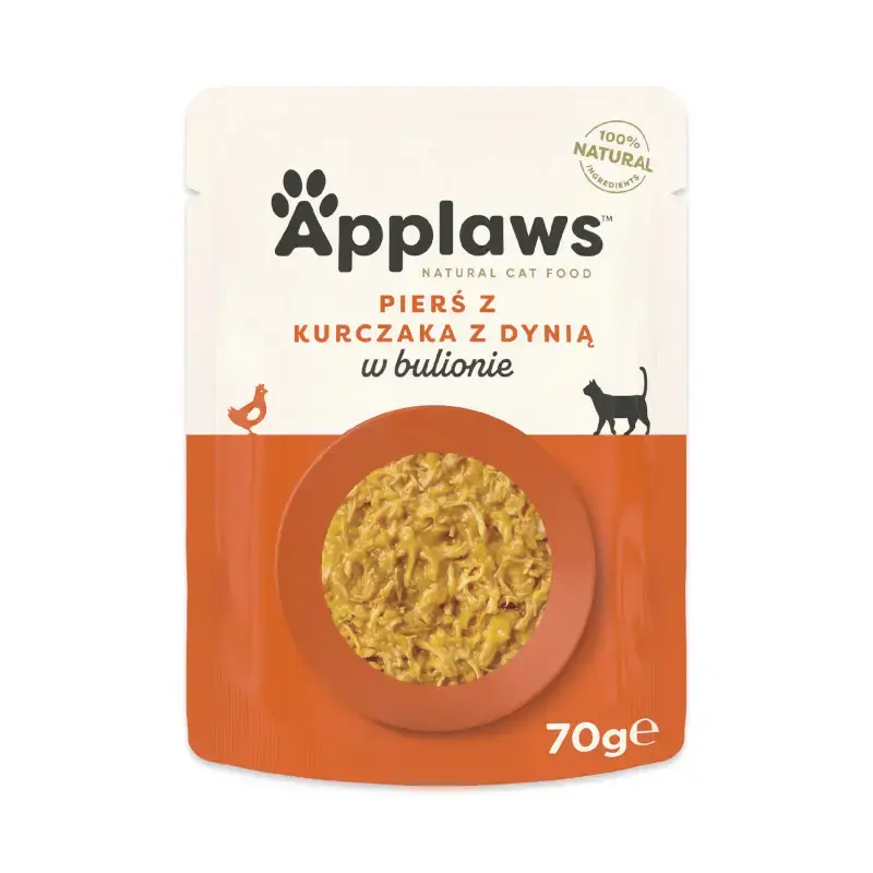 APPLAWS Natural Cat Food Kurczak z dynią - saszetka dla kota 70g Kup teraz