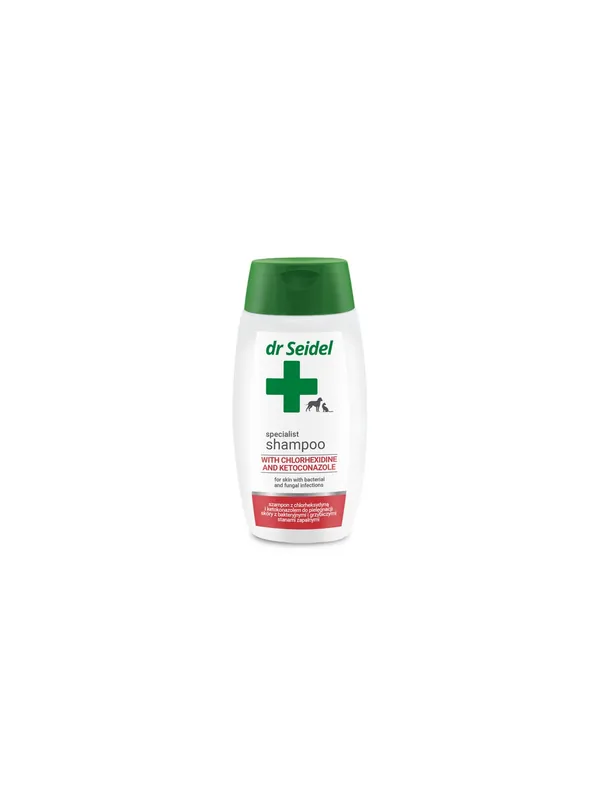 Dr Seidel Szampon z chlorheksydyną i ketokonazolem 220ml Szybka wysyłka