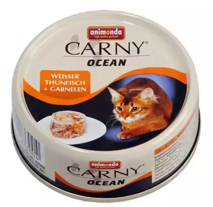 Kup teraz ANIMONDA Carny Ocean Biały Tuńczyk z krewetkami - mokra karma dla dorosłych kotów, puszka 80g