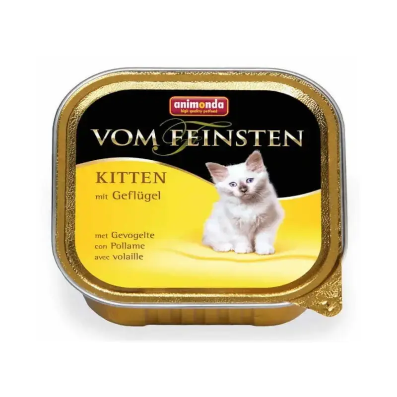 ANIMONDA Vom Feinsten Kitten Kurczak - Pełnowartościowa karma dla kociąt, 100g Super okazja