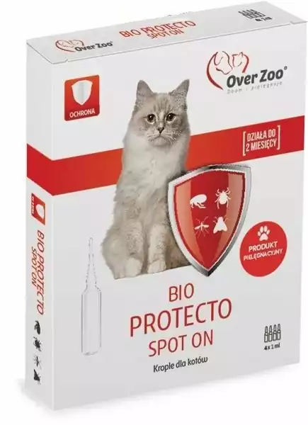 Oferta OVER ZOO Bio Protecto Spot On 4 x 1ml dla kotów dorosłych