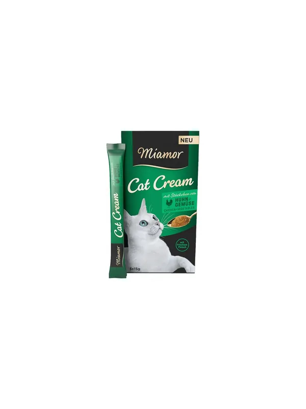 Zamów dziś Miamor Cat Cream Kurczak i warzywa 5x15g
