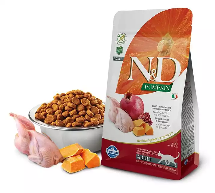 Oferta FARMINA N&D Pumpkin and pomegranate, Quail sucha karma dla kota 300g i 1,5kg