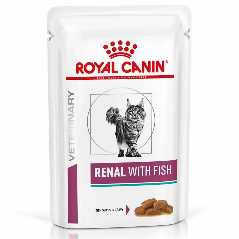 ROYAL CANIN Veterinary Diet Feline Renal - saszetka dla kota z rybą w sosie, niewydolność nerek, 85g Ekspresowa dostawa