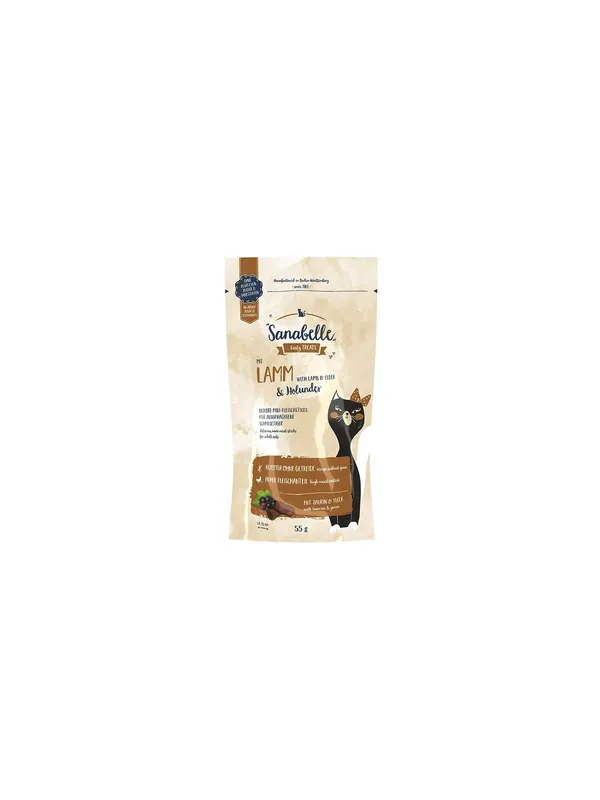 Dostępne od ręki Sanabelle Snack Jagnięcina & Czarny bez 55g