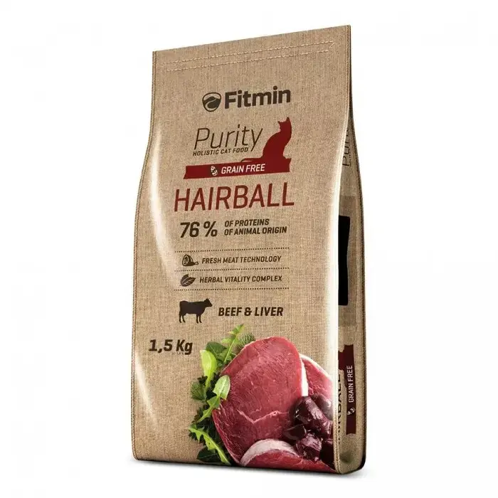 FITMIN Purity Hairball - sucha karma dla dorosłych kotów długowłosych Darmowy zwrot