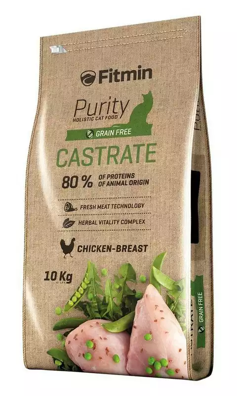 Nowy FITMIN Purity Castrate - Sucha karma dla dorosłych i sterylizowanych kotów