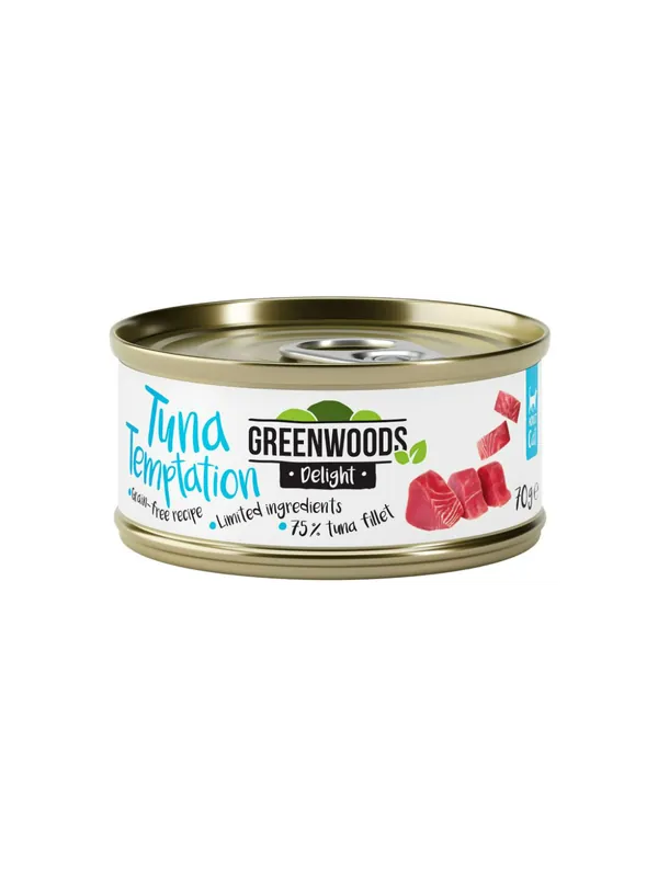 Ograniczona ilość Greenwoods Delight puszka 70g filet z tuńczyka