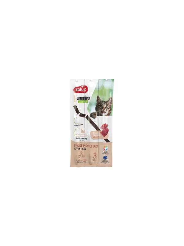 Zolux Yummies Miękki przysmak dla kota - Pałeczki Jagnięcina & Ryż 3x5g Dodaj do koszyka