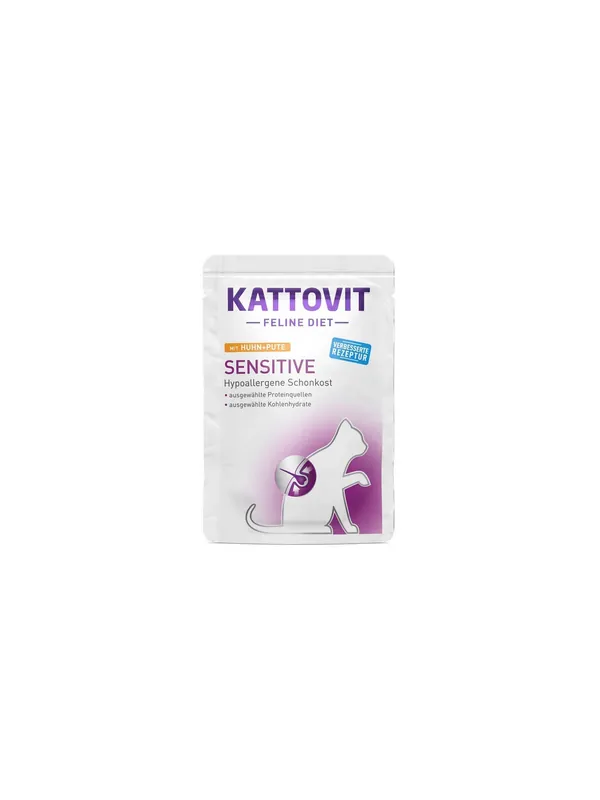 Kattovit Feline Diet Sensitive kurczak i indyk saszetka 85g Hit cenowy