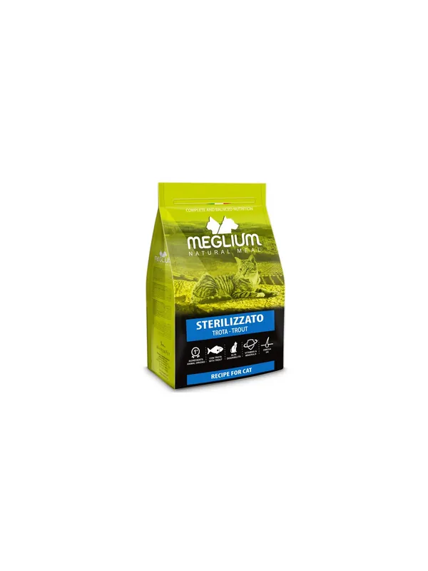 Meglium Cat Adult Neutered Trout 10kg Promocja