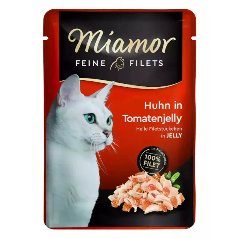 MIAMOR Feine Filets tuńczyk z kalmarami w galaretce - mokra karma dla kota, saszetka 100g Kup online