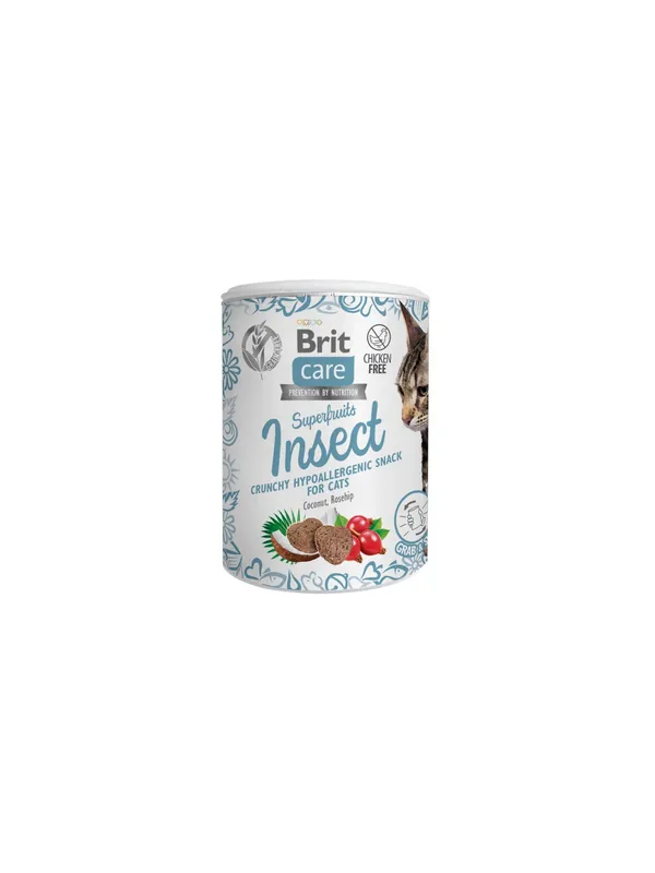 Brit Care Cat Snack Superfruits Insect 100g Premium