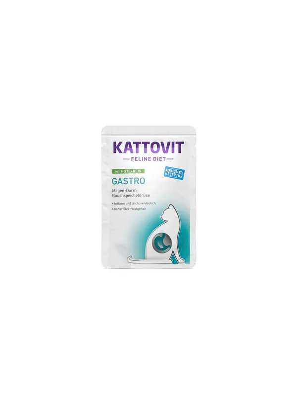 Kattovit Feline Diet Gastro indyk i ryż saszetka 85g Zniżka