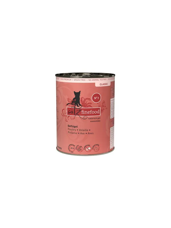 Wysoka jakość Catz Finefood Classic Drób (N.03) puszka 400g