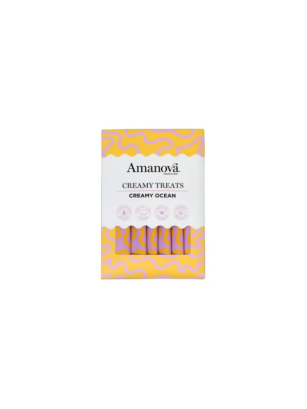 Oferta czasowa Amanova Cat Creamy Treats Creamy Ocean Tuna & Goat milk - tuńczyk i mleko kozy 6x15g