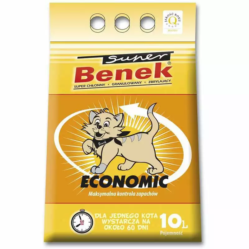 Kup teraz Benek Economic - zbrylający żwirek dla kotów