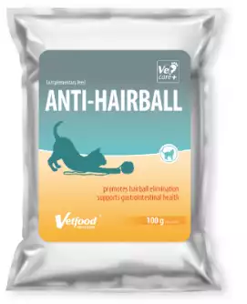 Vetfood Anti-Hairball - suplement diety dla kotów eliminujący kule włosowe, 100g Zamów dziś