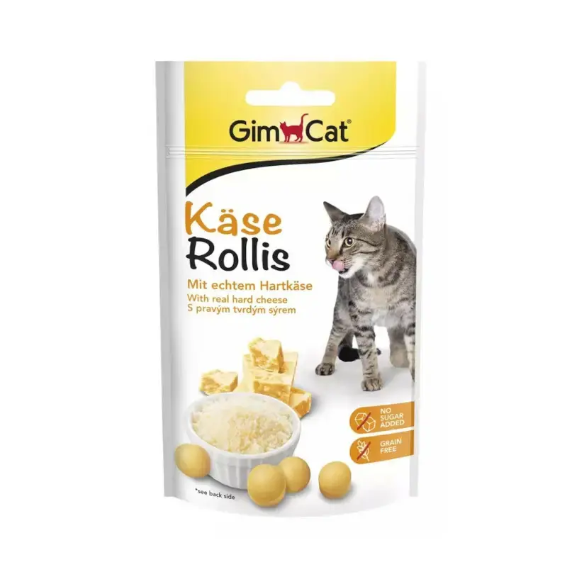 Ekspresowa dostawa GIMPET KÄSE-ROLLIS - kuleczki serowe dla kotów, 40g