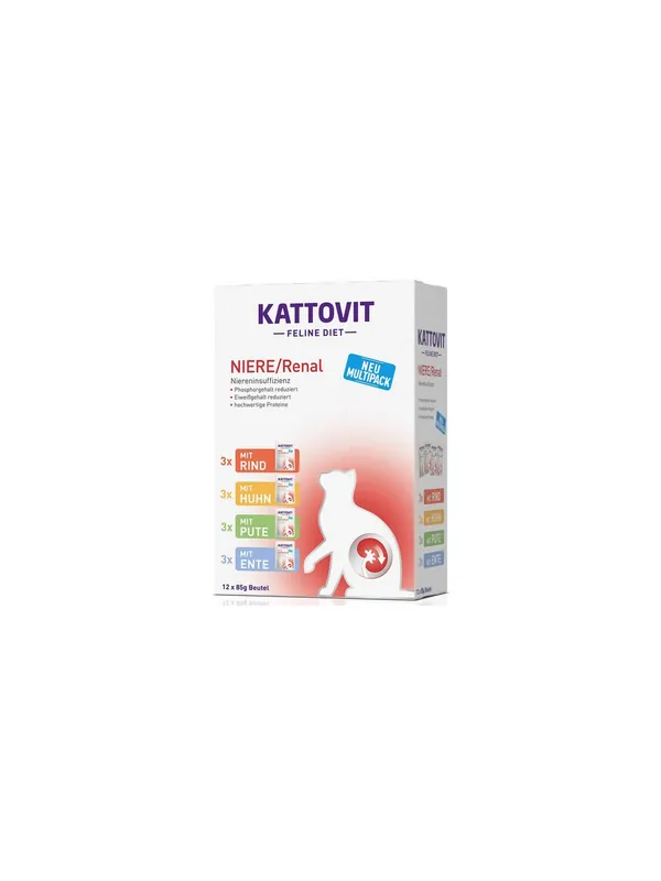 Kattovit Feline Diet Niere/Renal Multipack saszetki 12x85g Darmowy zwrot