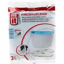 Do wyczerpania zapasów Hagen Dogit Fresh & Clear- filtr okrągły wymienny do pojnika automatycznego dla małych psów i kotów, 3 sztuki