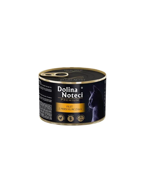 Zamów dziś Dolina Noteci Premium Kot Filet z piersi kurczaka puszka 185g