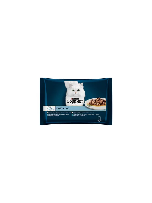 Dostępne od ręki Gourmet Perle Duet Rybny saszetki 4x85g