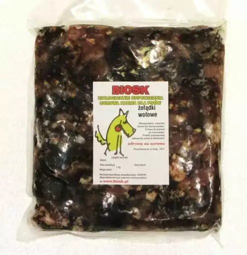 As-Pol Żołądki Wołowe- mięso dla psów, 1kg Nowy