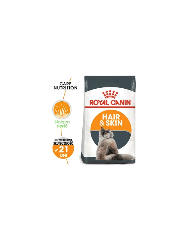 Oferta limitowana Royal Canin Hair&Skin Care karma sucha dla kotów dorosłych, lśniąca sierść i zdrowa skóra 400g