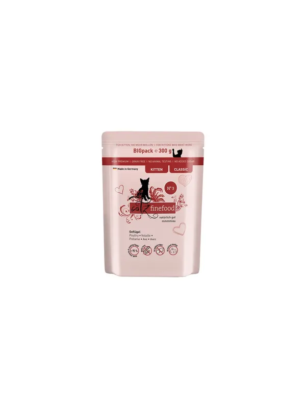 Dodaj do koszyka Catz Finefood Classic Kitten N.03 Drób saszetka 300g