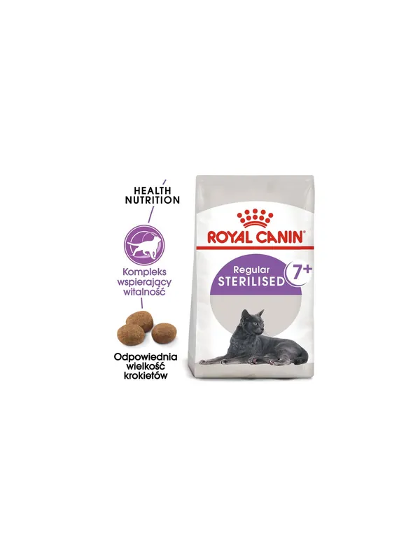 Tylko dziś Royal Canin Sterilised 7+ karma sucha dla kotów dorosłych, od 7 do 12 roku życia, sterylizowanych 400g
