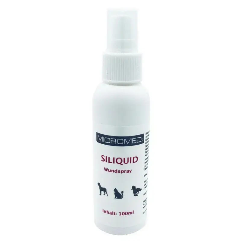 Ograniczona ilość Micromed Vet Siliquid - specjalistyczny spray na rany dla psów, kotów i koni, 100ml