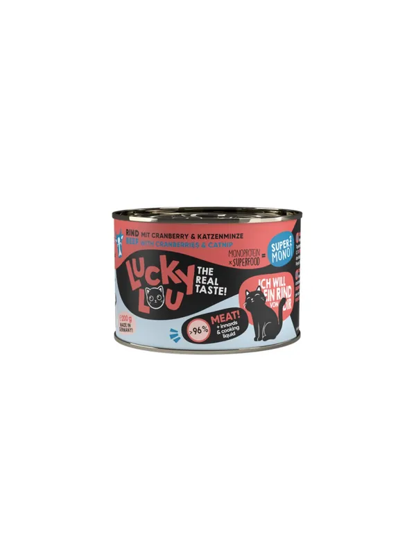 Hit cenowy Lucky Lou SuperMono Wołowina puszka 200g