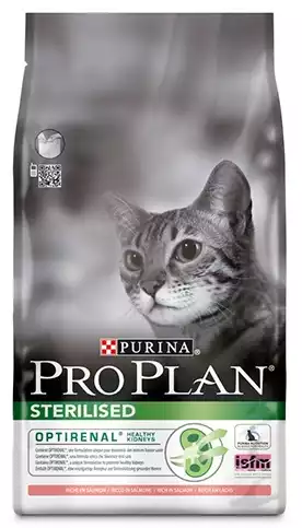 Premium Purina Pro Plan Optirenal Sterilised karma dla kota bogata w łososia 400g, 1,5kg lub 10kg