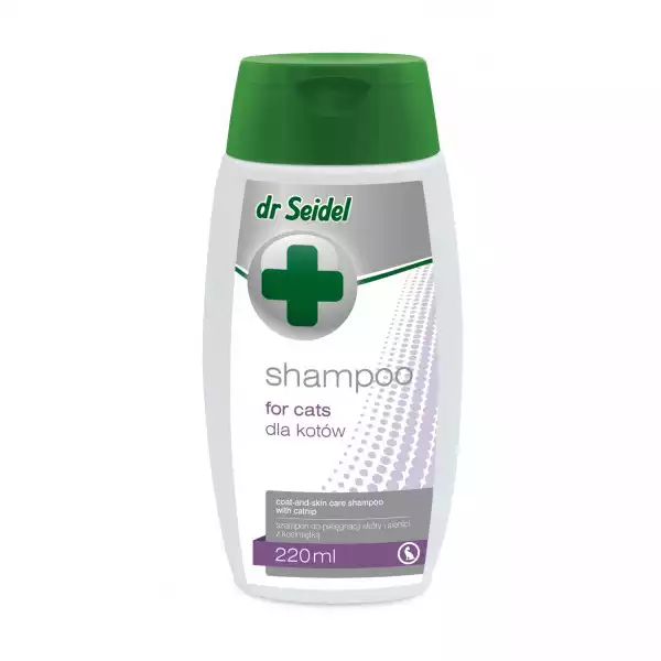 Nowość DR SEIDEL szampon dla kotów, łagodny, dla wrażliwej skóry, 220ml