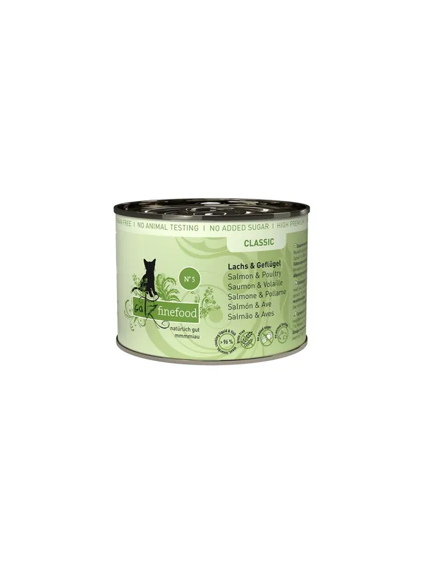 Catz Finefood Classic N.05 Łosoś i drób puszka 200g Obniżka ceny