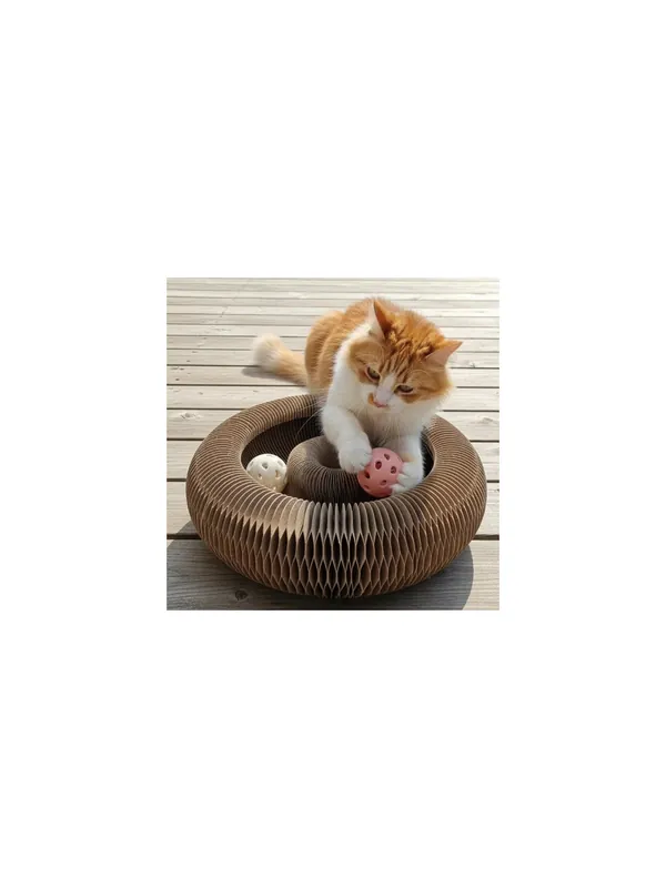 Oferta Zolux Chatouille Drapka tekturowa składana z piłką i kocimiętką